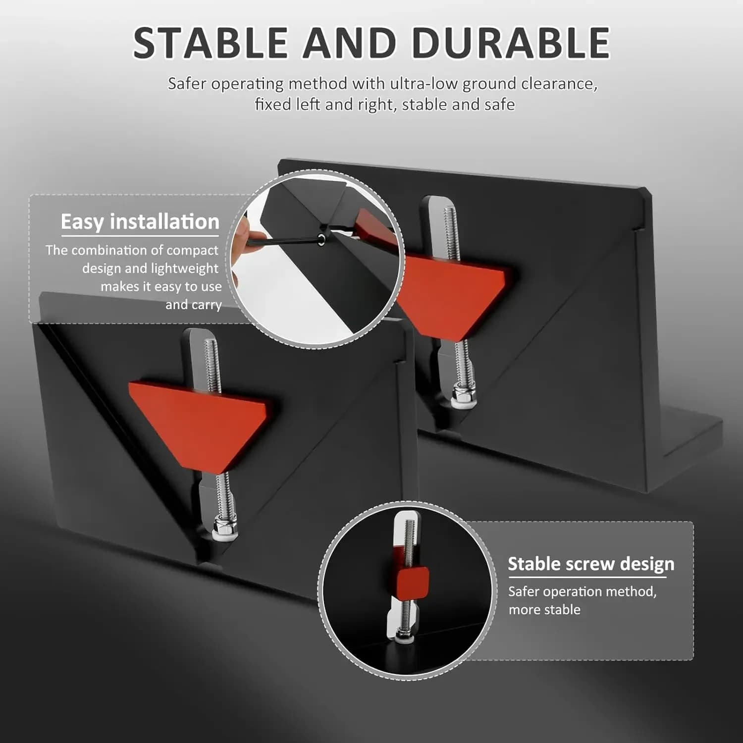 Set 2-Keping Jig Sudut Tegak Aluminium untuk Kerja Kayu
