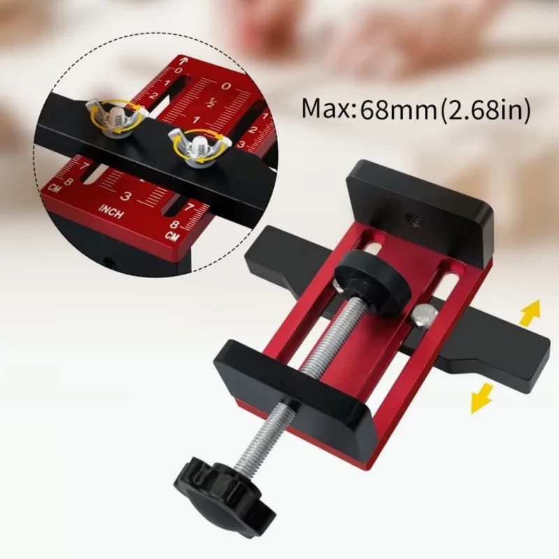 Jig Pemasangan & Gerudi Pintu Kabinet Boleh Laras