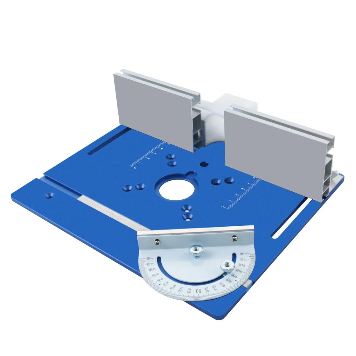 Plat Sisipan Meja Router Aluminium dan Kit Pengangkat