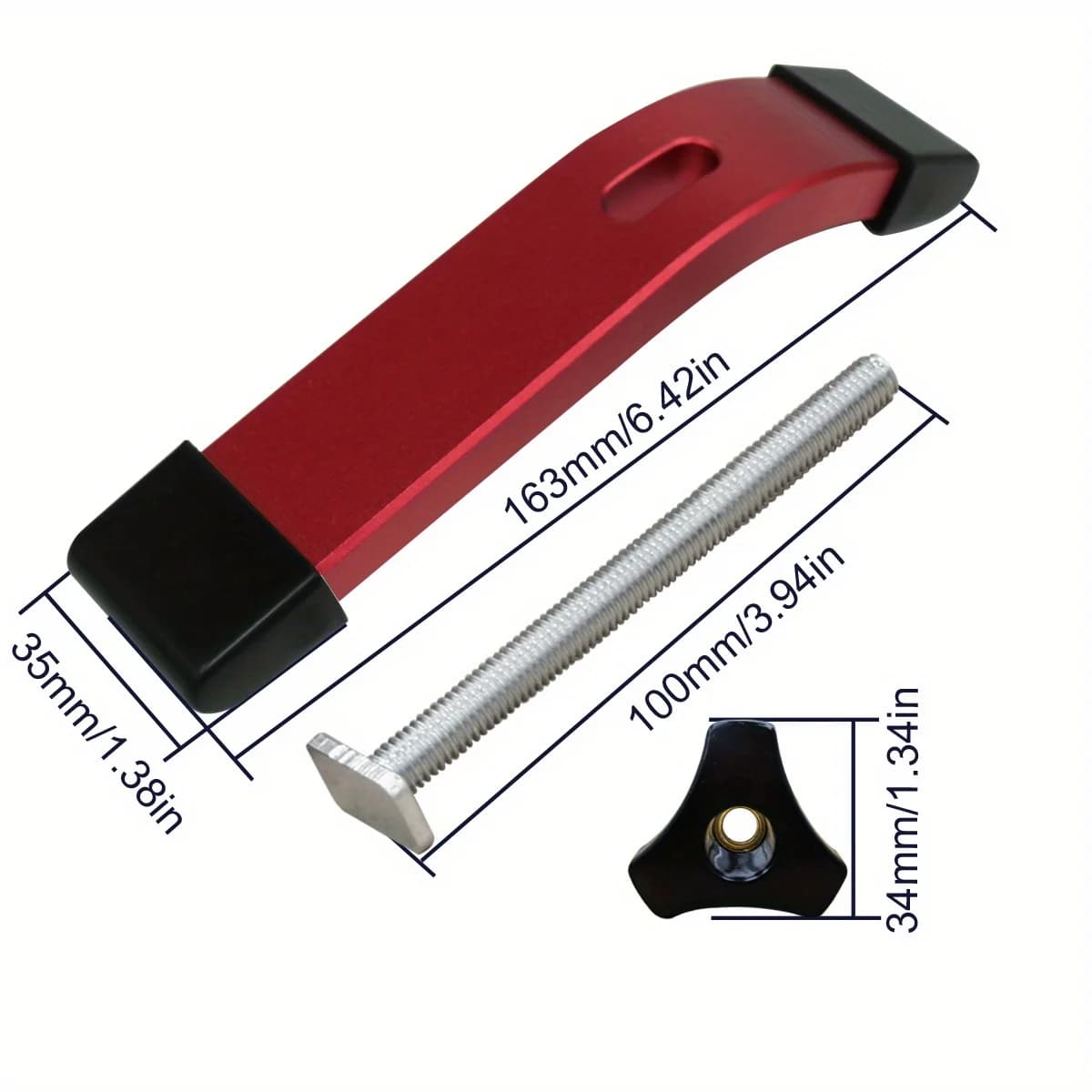 Klamp Pegang Bawah T-Track Bertindak Pantas Aluminium