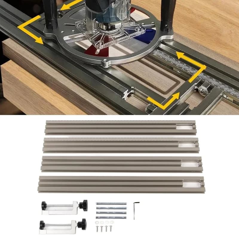 Rel panduan mesin trimming aluminium 400mm