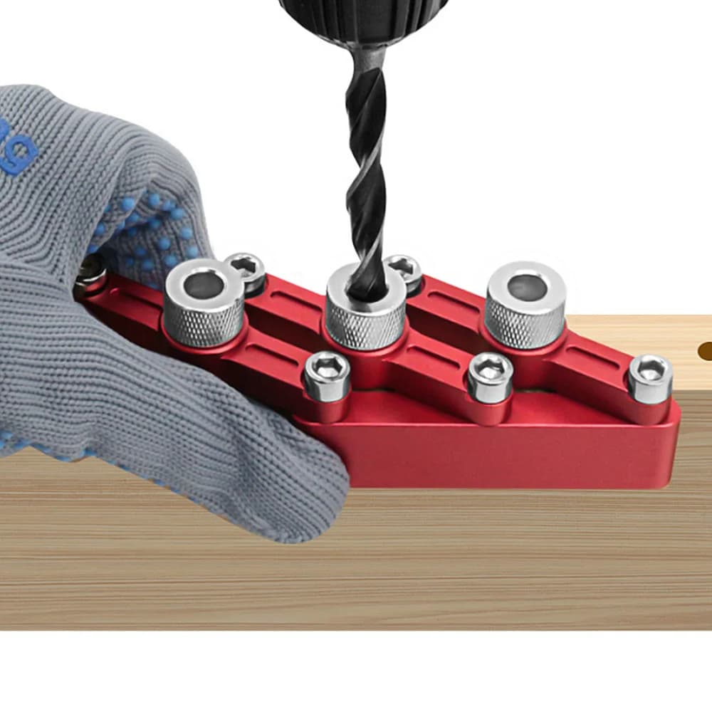 Jig Doweling Auto-Pusat dengan Lengan 3-10mm