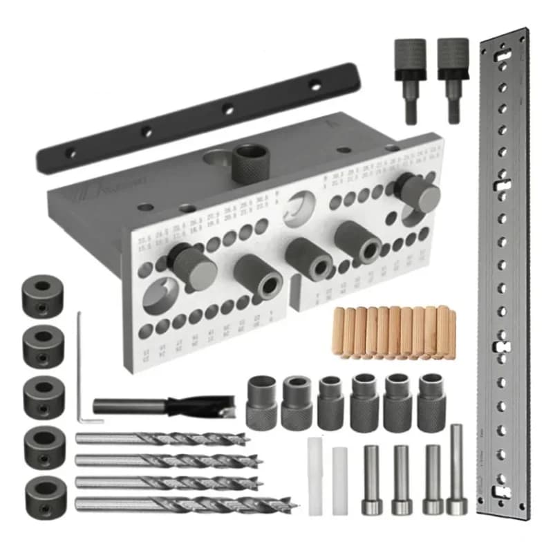 Kit Jig Dowel Kerja Kayu Boleh Laras 3-dalam-1