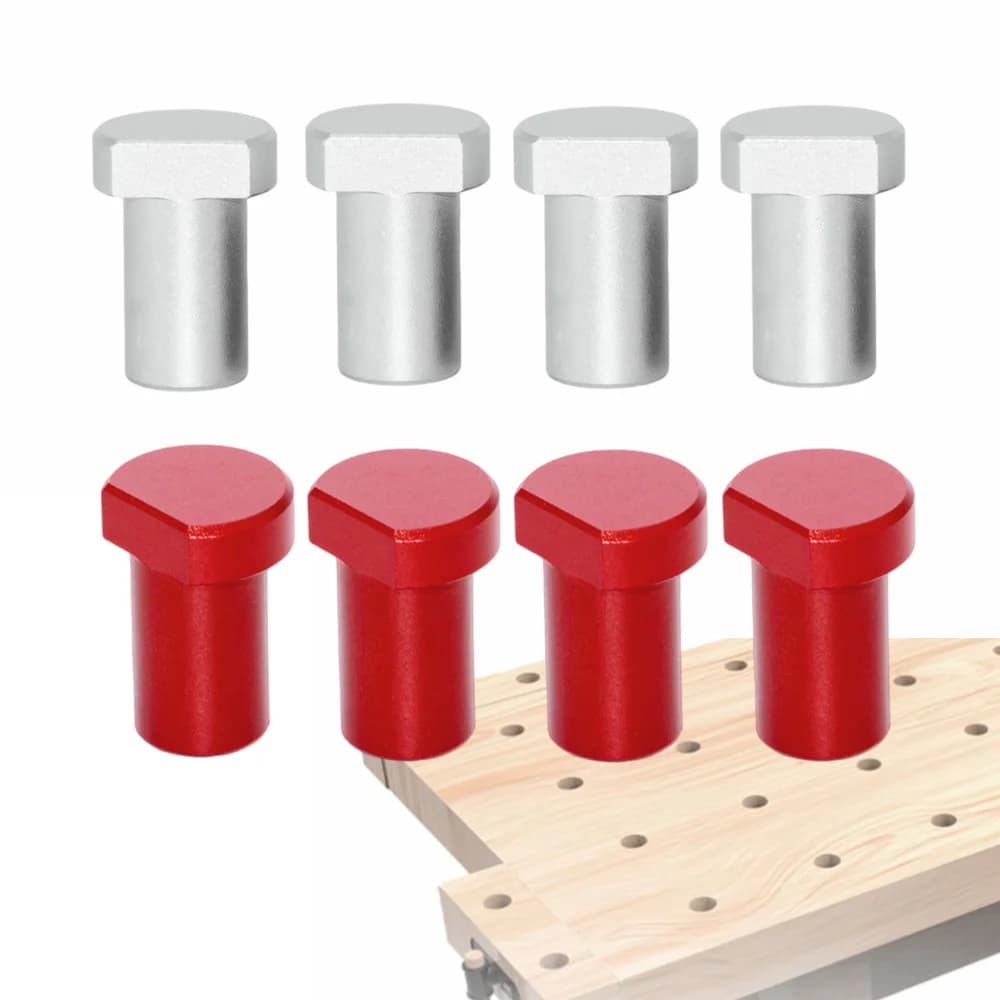 4pc Anjing Brek Paku Meja Kerja Aluminium, 19/20mm