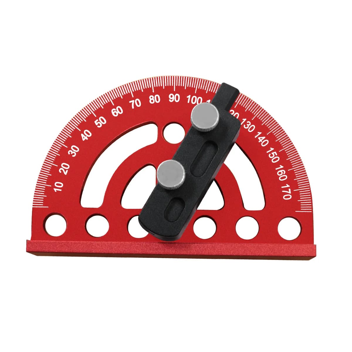 Protractor & Penanda Presisi Aluminium 180 Darjah