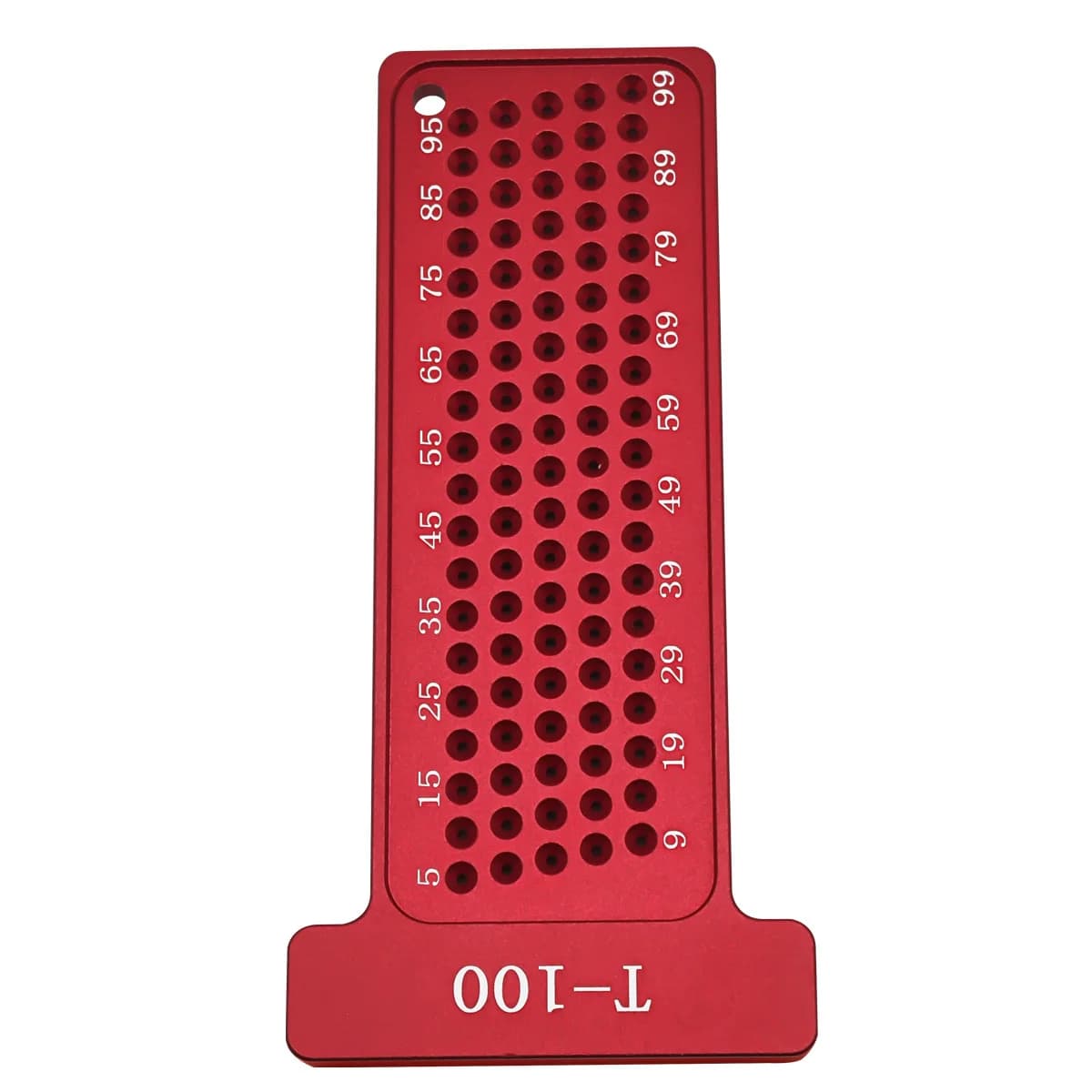 Pembaris T-Precisi 100mm Penanda Metrik
