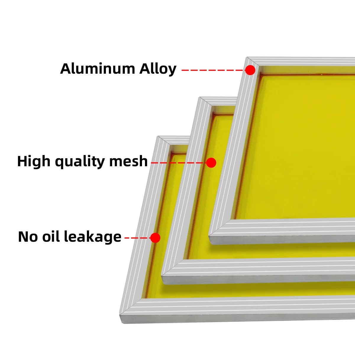 Bingkai Cetakan Skrin Aluminium, 43x31cm, 120T
