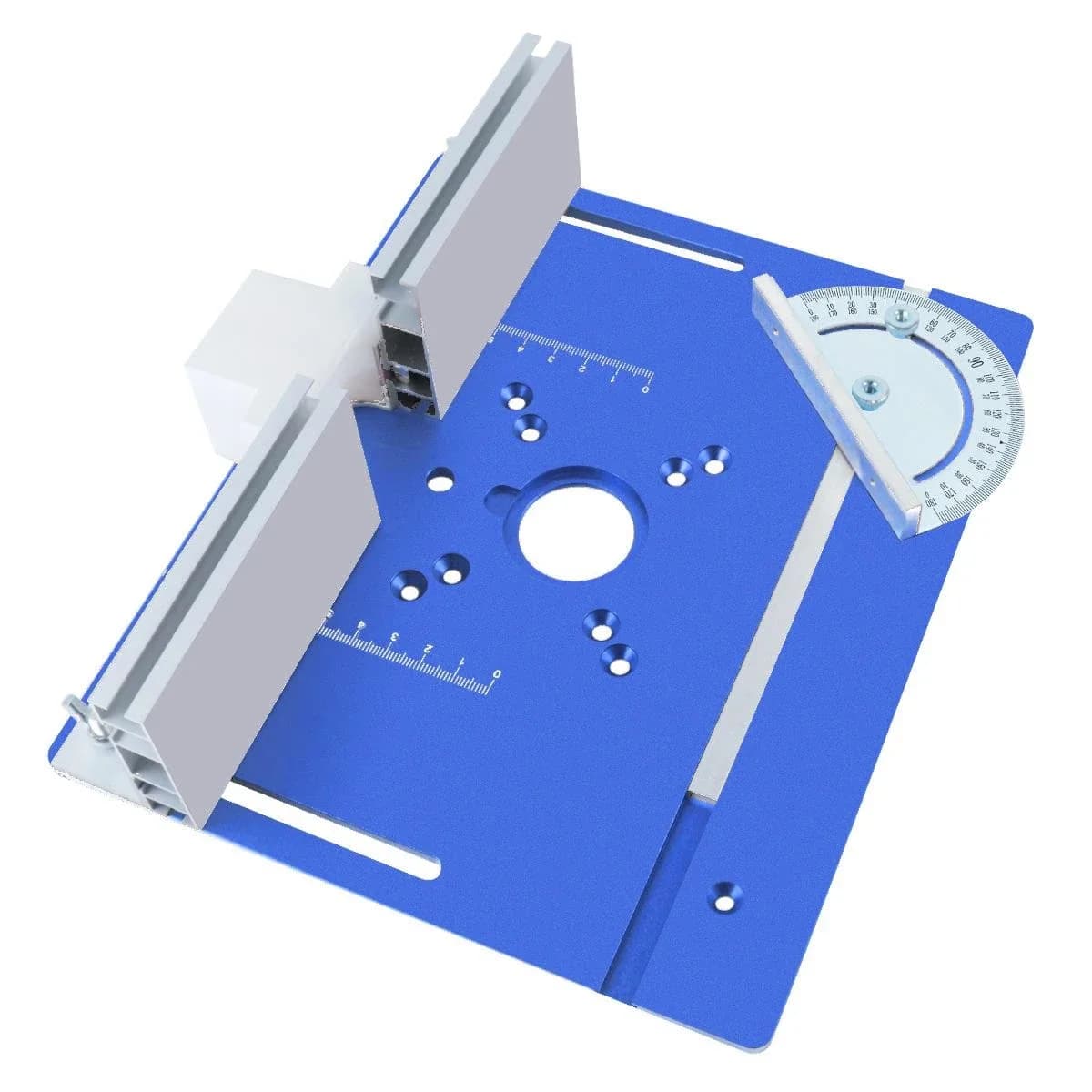 Plat Sisipan Meja Router Aluminium dan Kit Pengangkat
