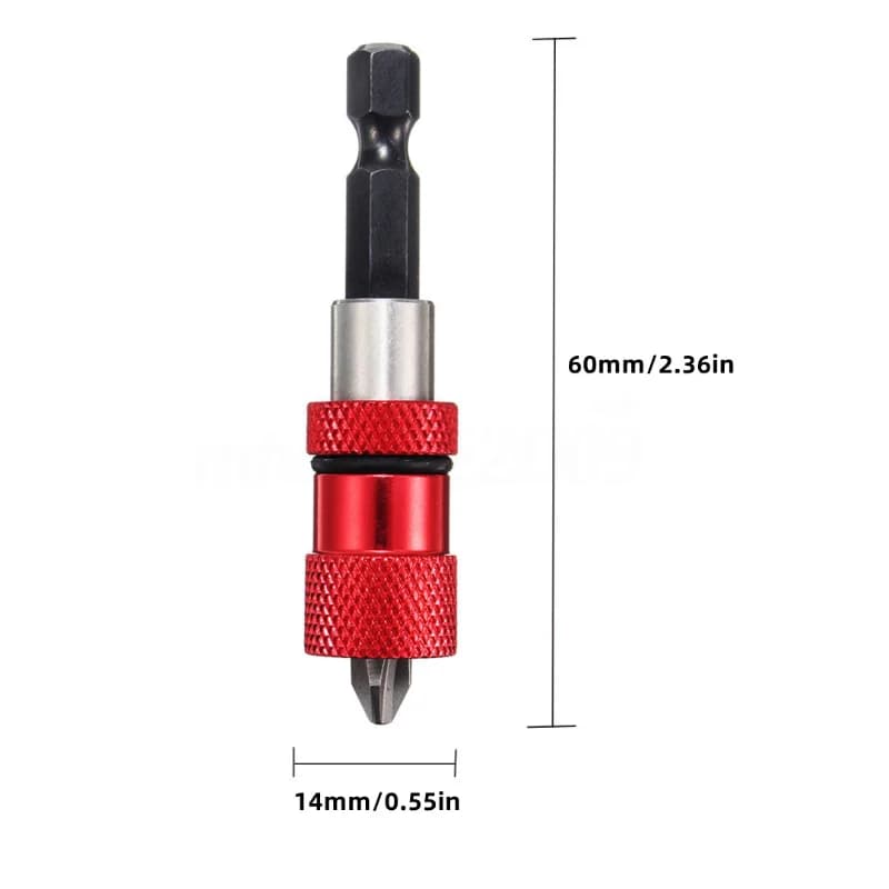 Sambungan Mata Pemutar Skru Enam Penjuru Magnetik Boleh Laras 60mm