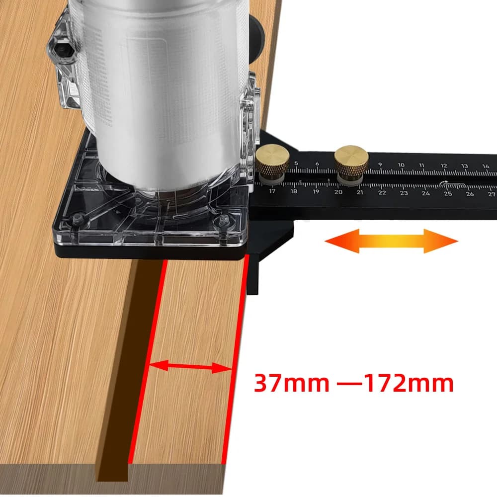 Jig Pemotong Bulat Kerja Kayu dengan Tapak Slotting