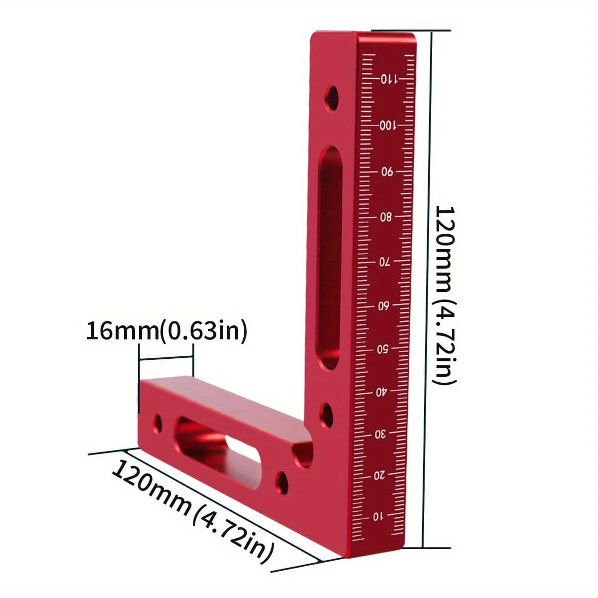 Klamp Segi Empat Penentuk Sudut 90 Darjah Aluminium 12x12cm