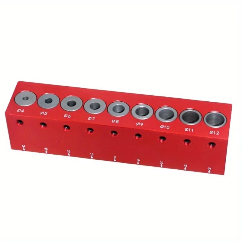 Panduan Gerudi Dowel Lubung Poket Tegak 4-12mm